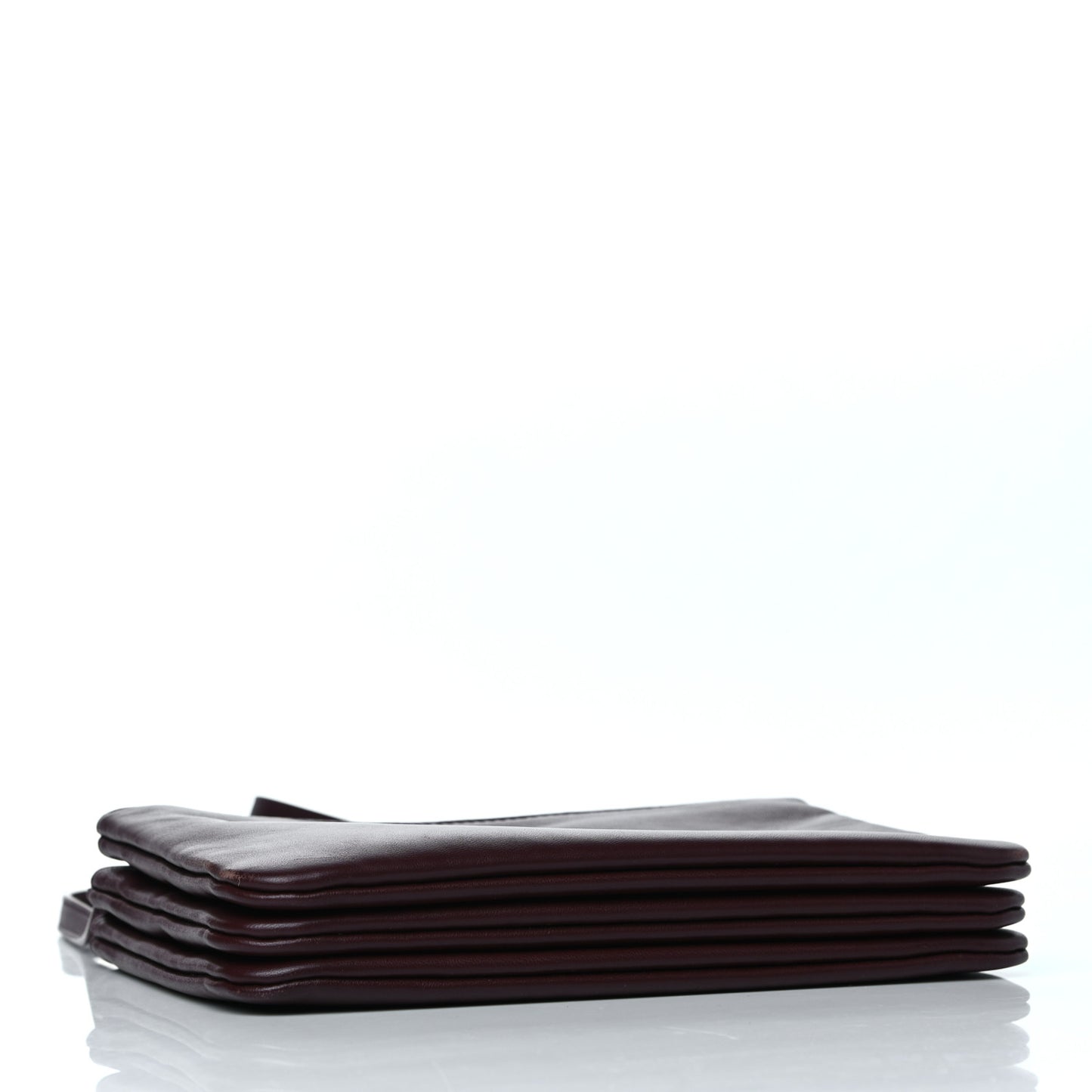 Lambskin Small Trio Crossbody Bag Burgundy