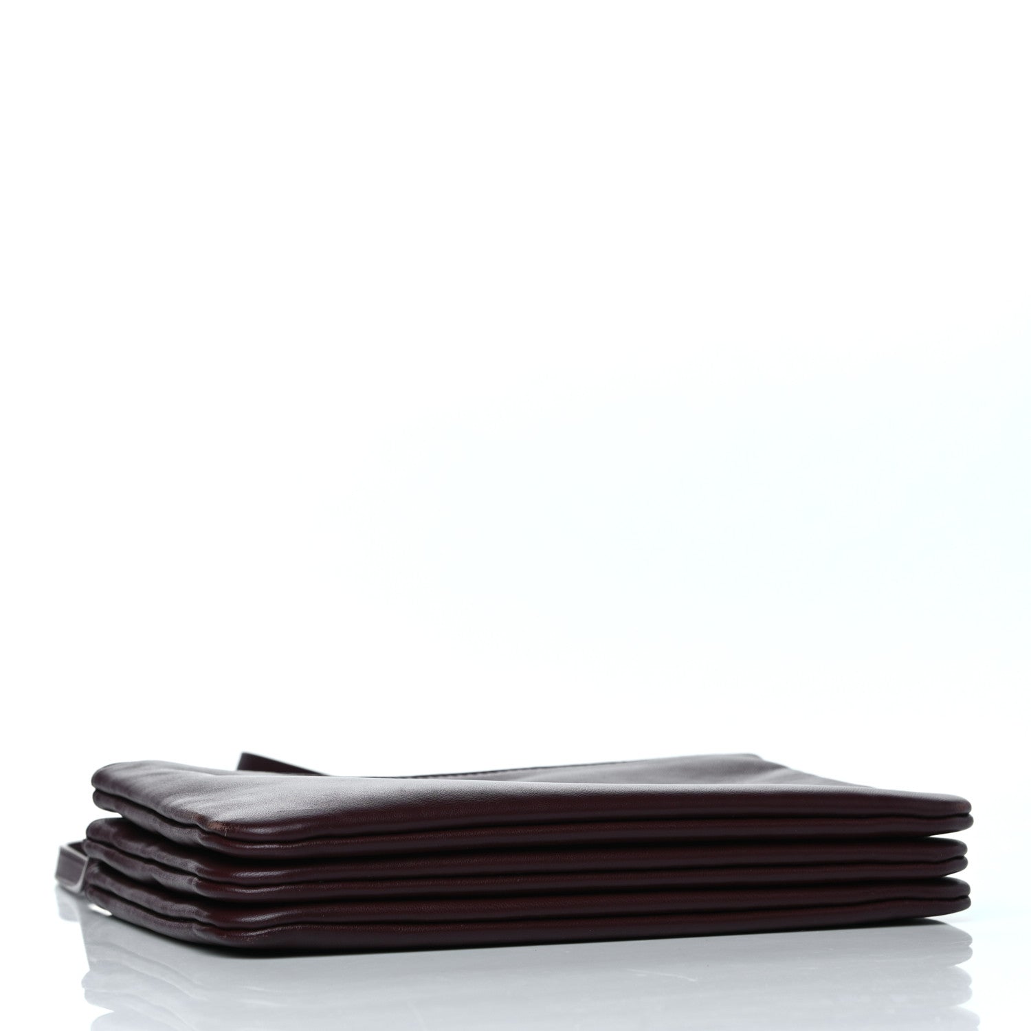 Celine Lambskin Small Trio Crossbody Bag Burgundy 3 of 9