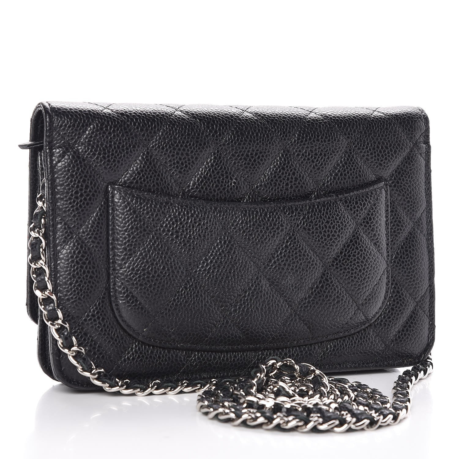 Chanel Caviar Quilted Wallet On Chain WOC Black 3 of 8