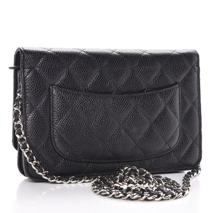 Chanel Caviar Quilted Wallet On Chain WOC Black 3 of 8