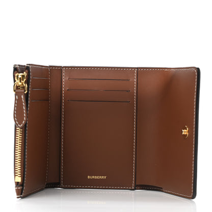 Burberry Grainy Calfskin Vintage Check Small Folding Wallet Archive Beige Tan 5 of 7