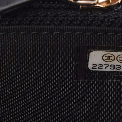 Chanel Caviar Quilted Small Boy Zip Around Wallet Black 8 of 9