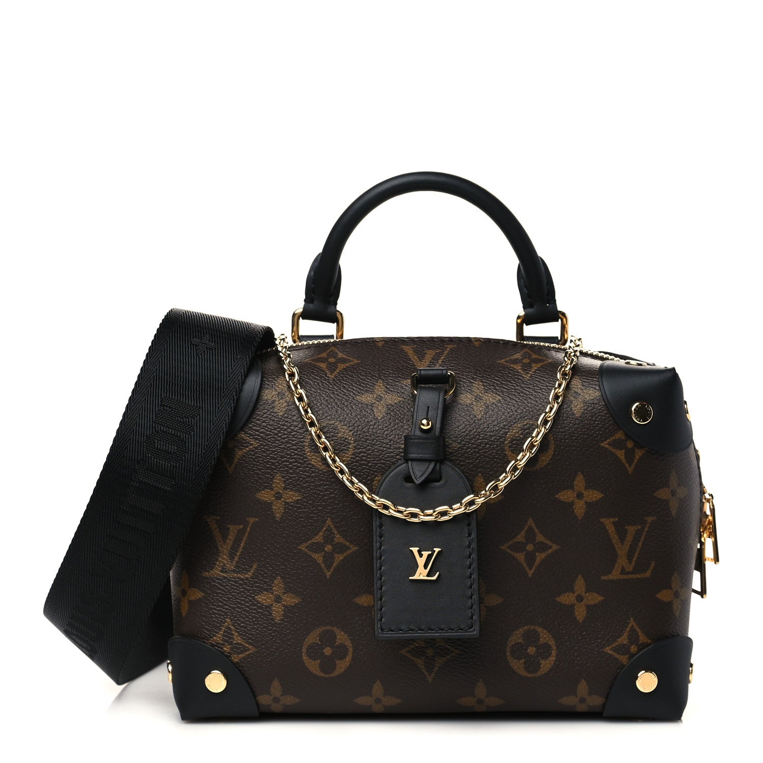 Louis Vuitton Monogram Petite Malle Souple Black 1 of 6