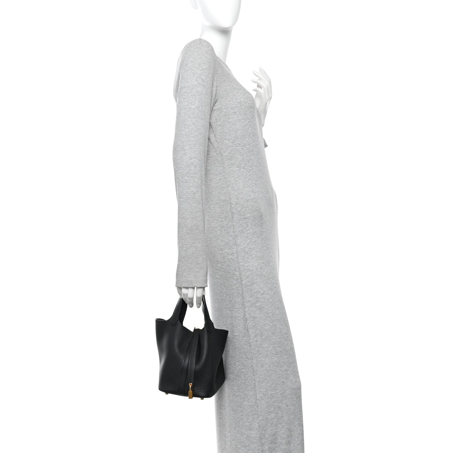 Hermes Taurillon Clemence Picotin Lock 18 PM Black 2 of 11