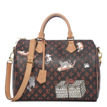 Louis Vuitton Catogram Speedy Bandouliere 30 Marron 1 of 12