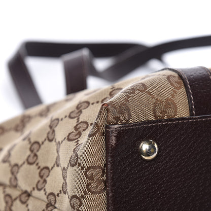 Gucci Monogram Medium Abbey Tote Dark Brown 12 of 14