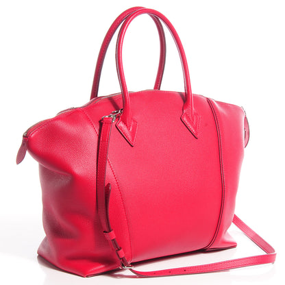 Louis Vuitton Veau Cachemire Soft Lockit MM Framboise 3 of 9