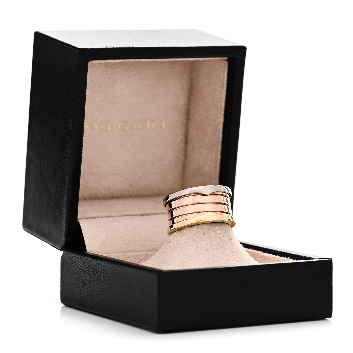 18K Rose White Yellow Gold B.Zero1 Four-Band Ring 51 5.75