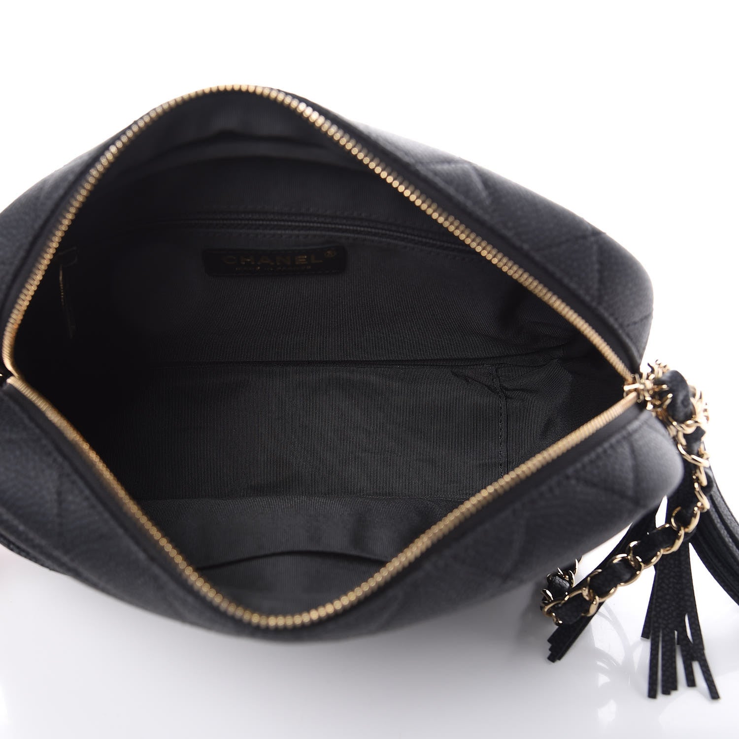 Chanel Caviar Quilted Medium Coco Tassel Camera Case Black 5 of 10
