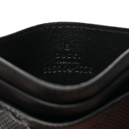 Gucci Calfskin GG Tennis Embossed Card Holder Black 6 of 7