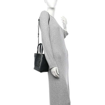 Celine Grained Calfskin Triomphe Mini Cabas Anais Black 2 of 11