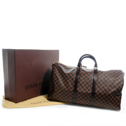 Louis Vuitton Damier Ebene Keepall BandouliÃ¨re 55 5 of 8