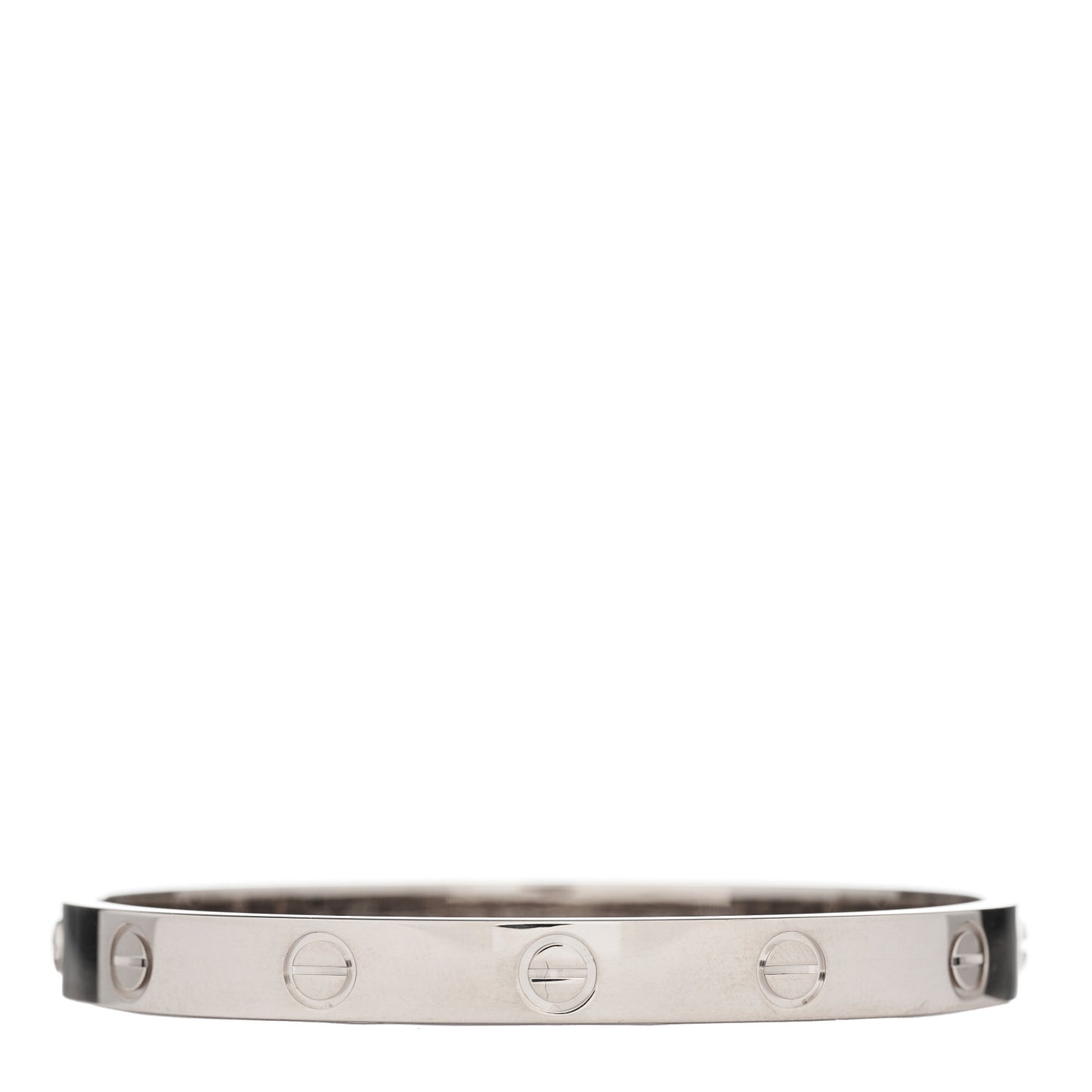 18K White Gold LOVE Bracelet 16