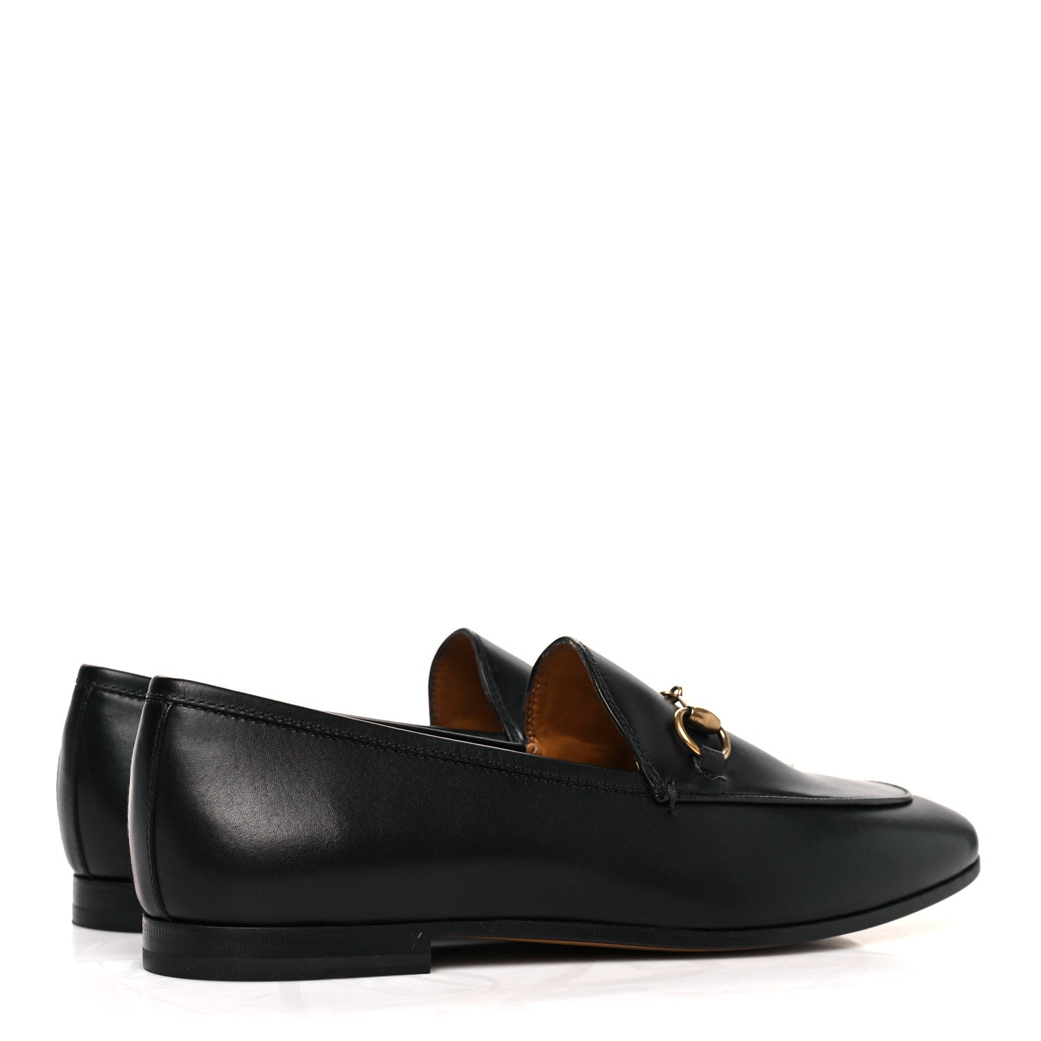 Gucci Calfskin Womens Jordaan Loafers 38.5 Black 4 of 9