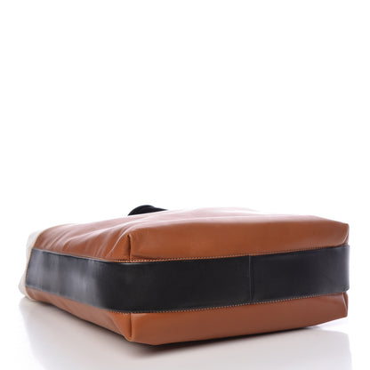 Celine Lambskin Calfskin Band Twisted Cabas Tan 5 of 15