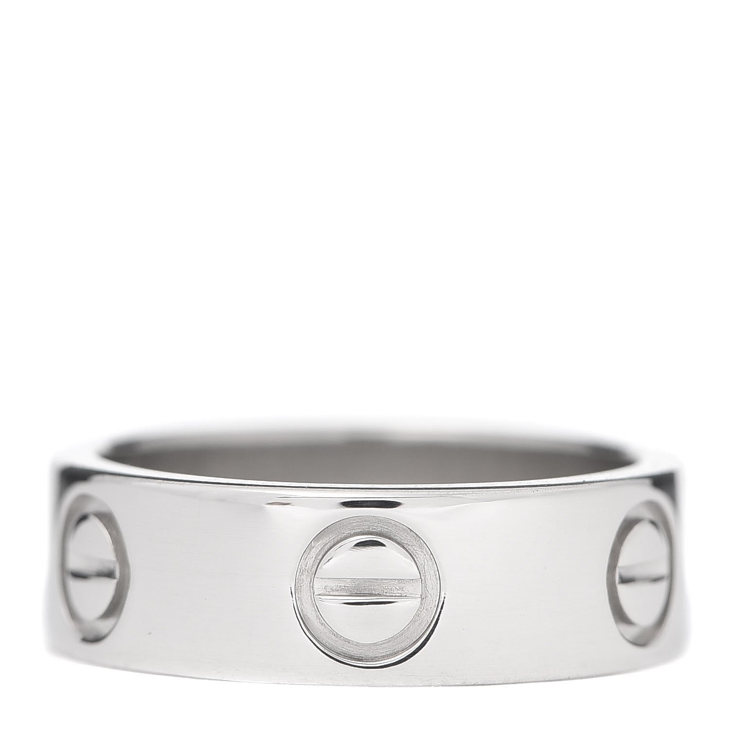 Cartier Platinum 5.5mm LOVE Ring 47 4 1 of 7