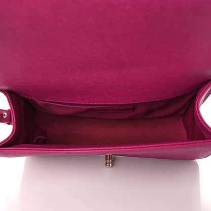 Chanel Caviar Quilted Medium Boy Flap Fuchsia 5 of 11