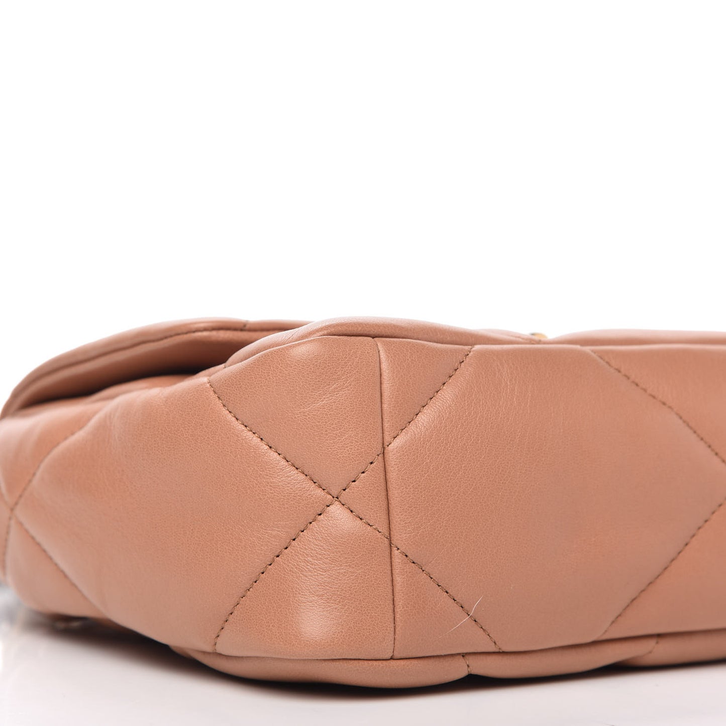 Lambskin Quilted Medium Chanel 19 Flap Brown