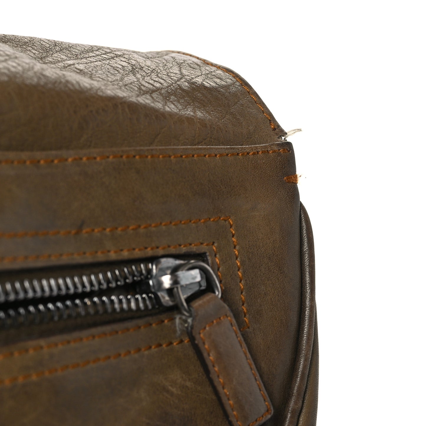 Calfskin Gaucho Double Saddle Bag Brown
