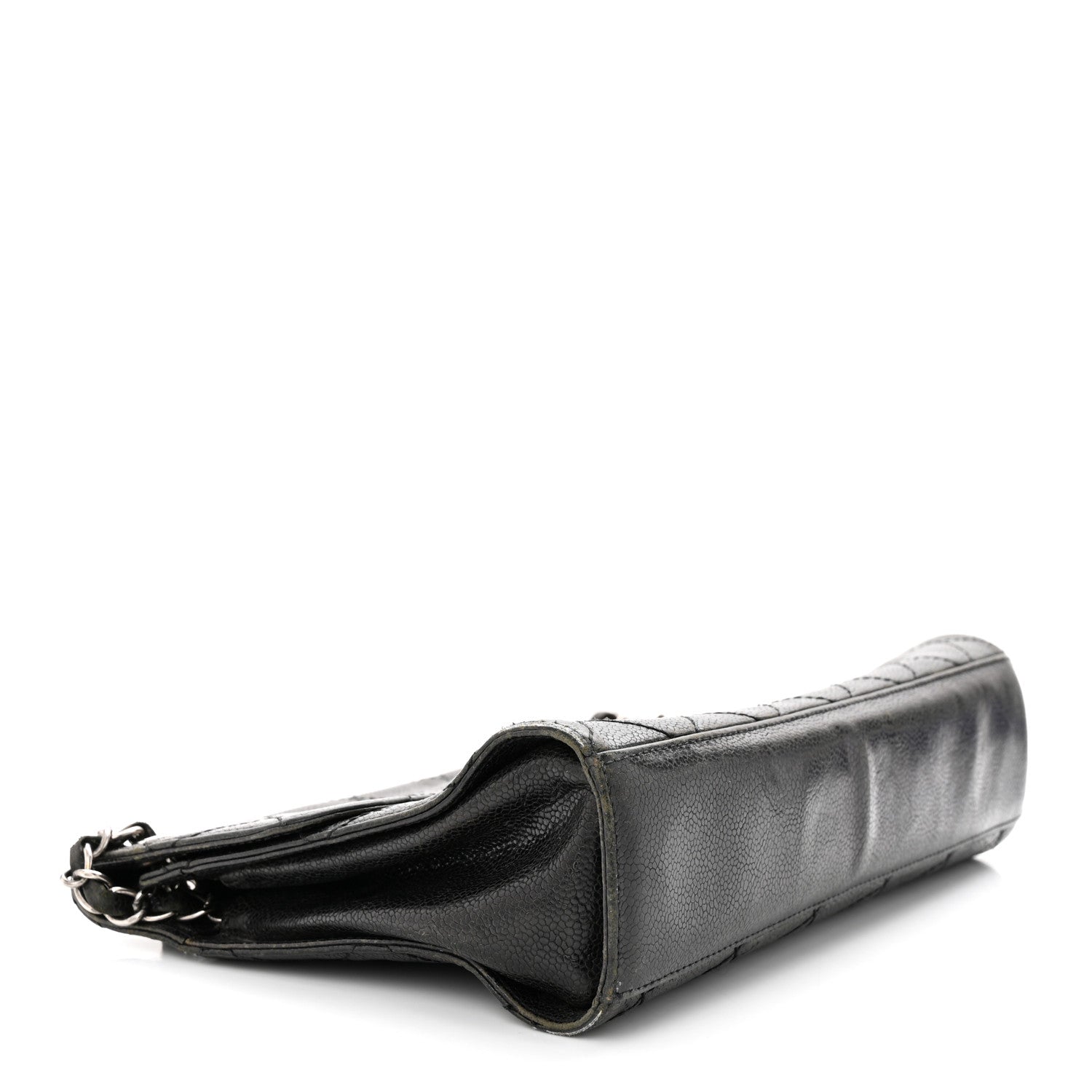 Chanel Crumpled Grained Calfskin Medium CC Crave Flap Black 4 of 14