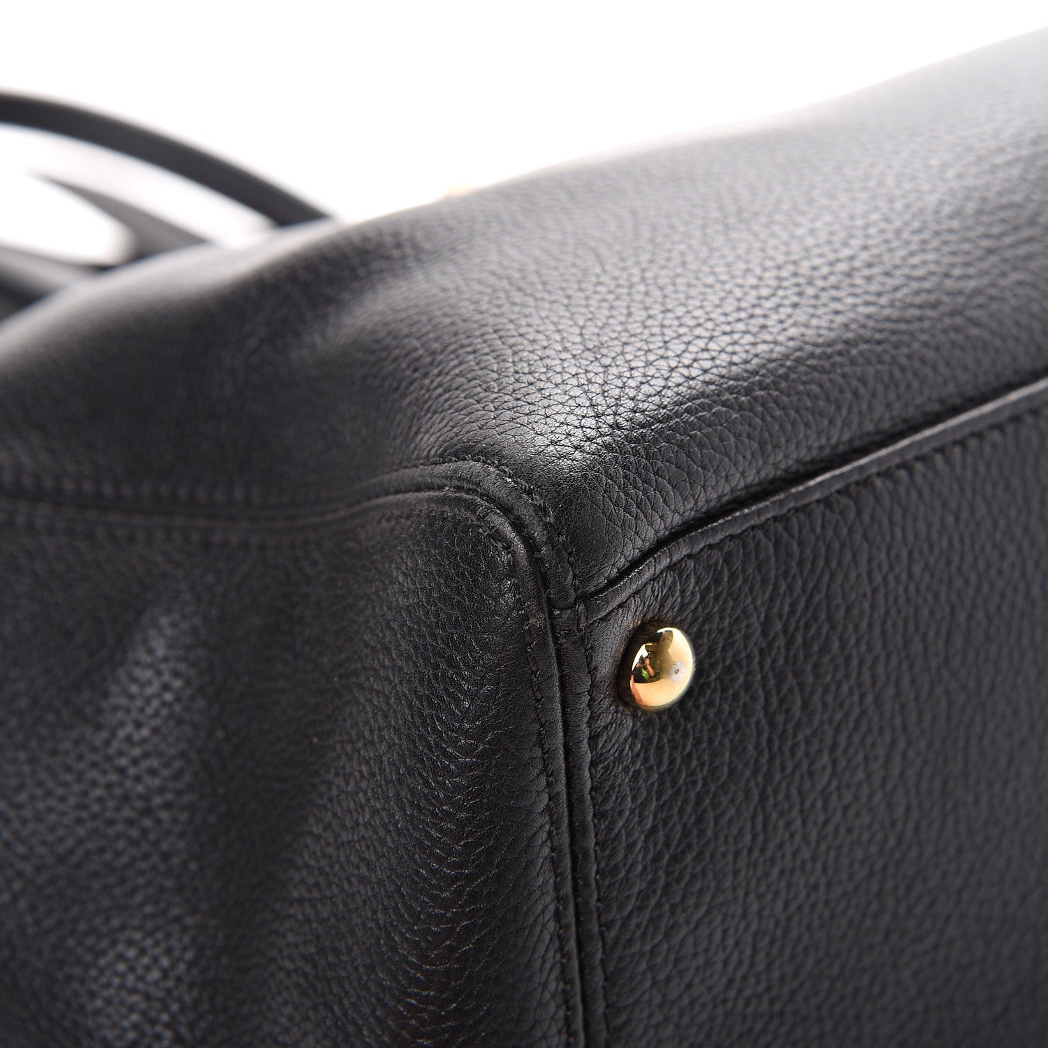 Chanel Calfskin Cerf Executive Shopper Tote Black 9 of 19