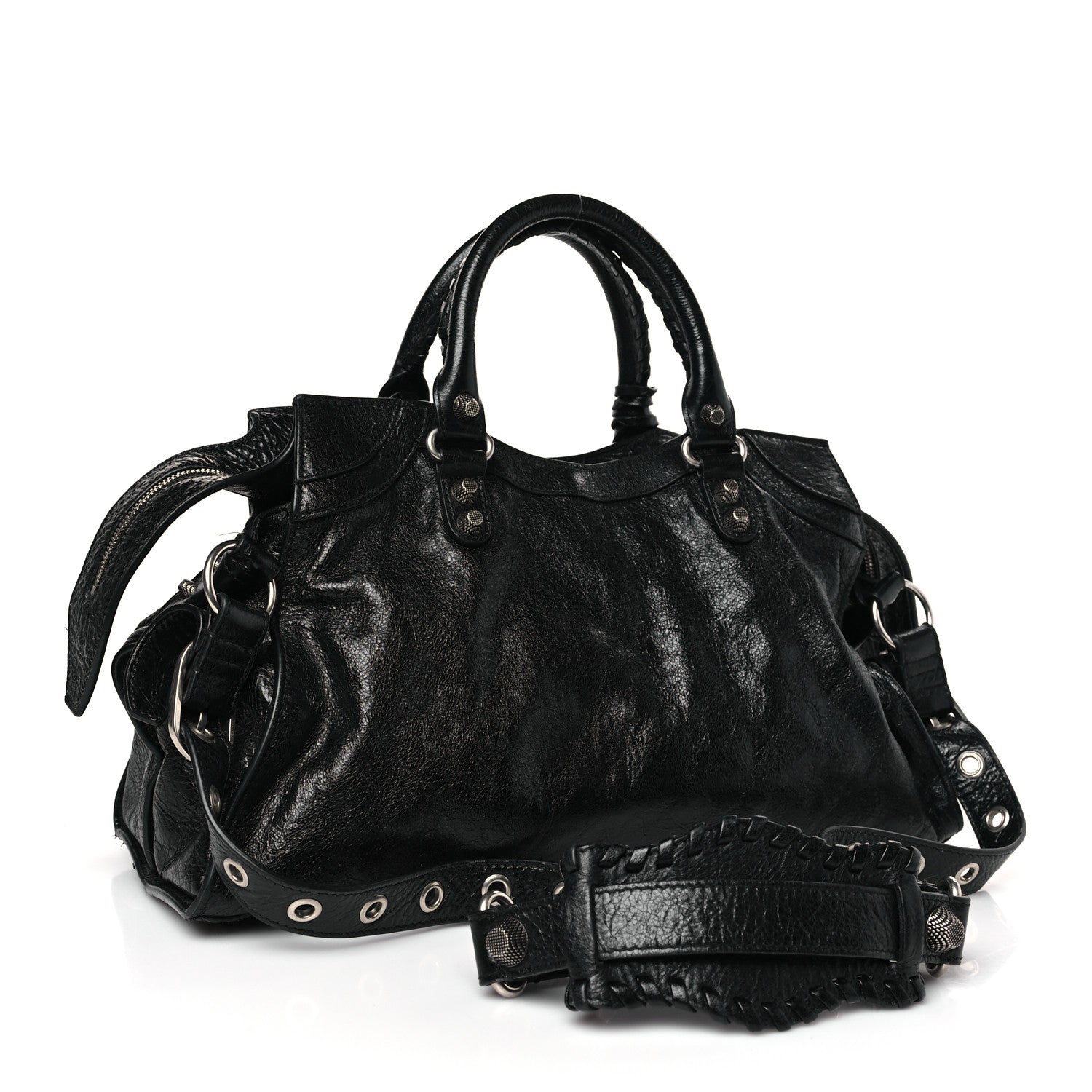 Balenciaga Agneau Arena Neo Cagole City Handbag Black 3 of 9