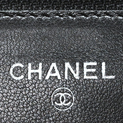 Chanel Lambskin Quilted Wallet On Chain WOC Black 6 of 11
