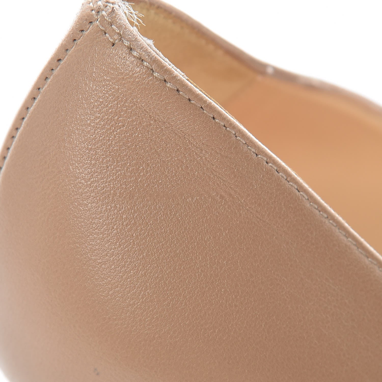 Christian Louboutin Kid Apostrophy 85 Pumps 37.5 Nude 14 of 21