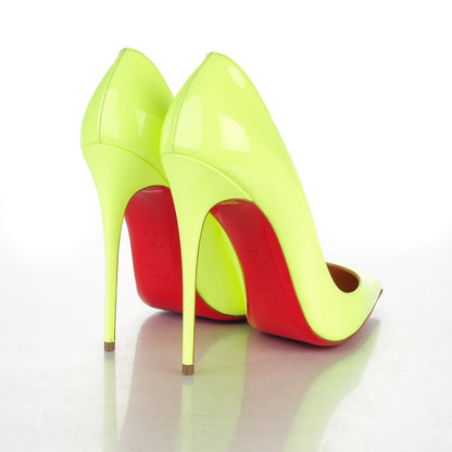 Christian Louboutin Patent So Kate 120 Pumps 40.5 Neon Yellow 4 of 8