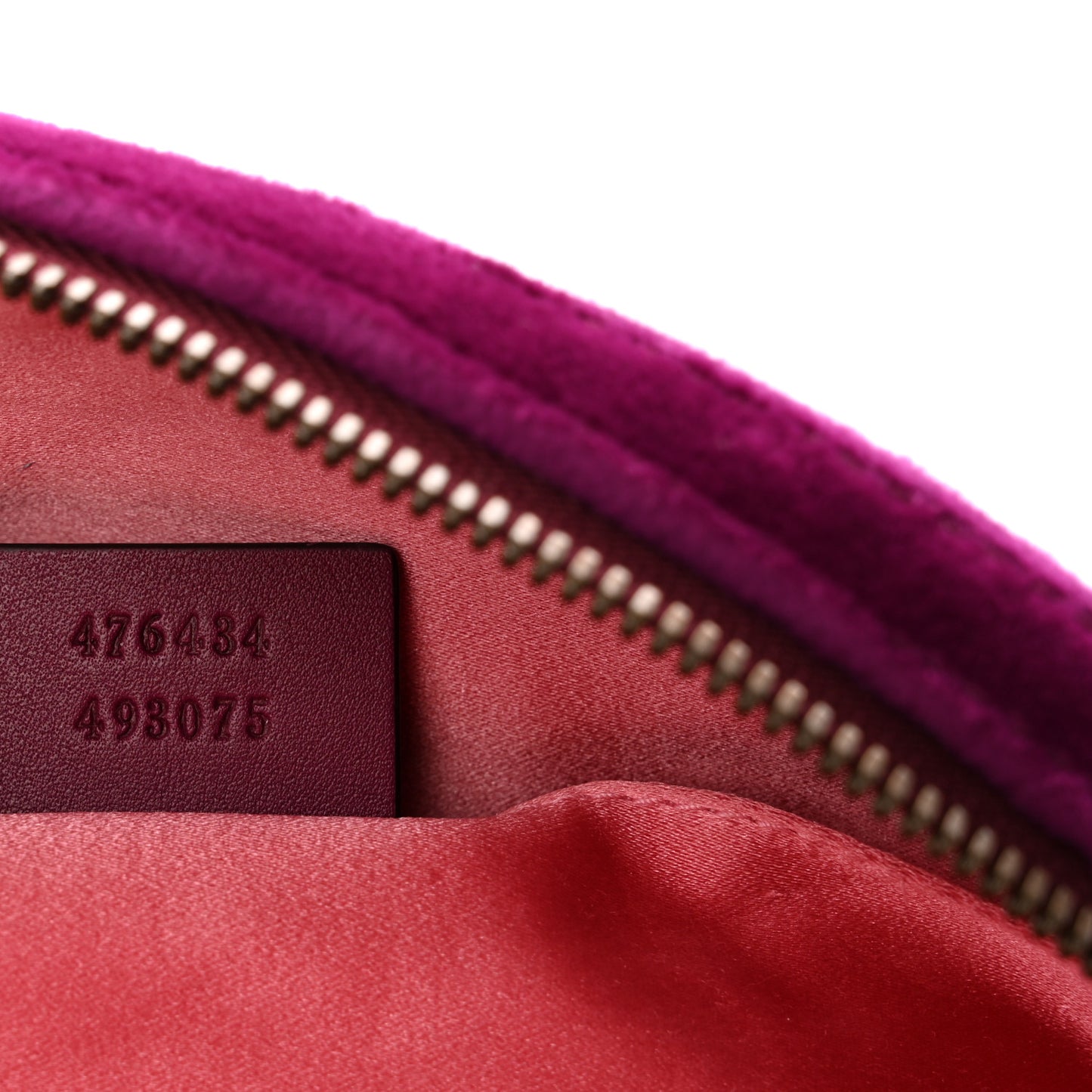 Velvet Matelasse GG Marmont Belt Bag 75 30 Fuchsia Violet Cyclamen
