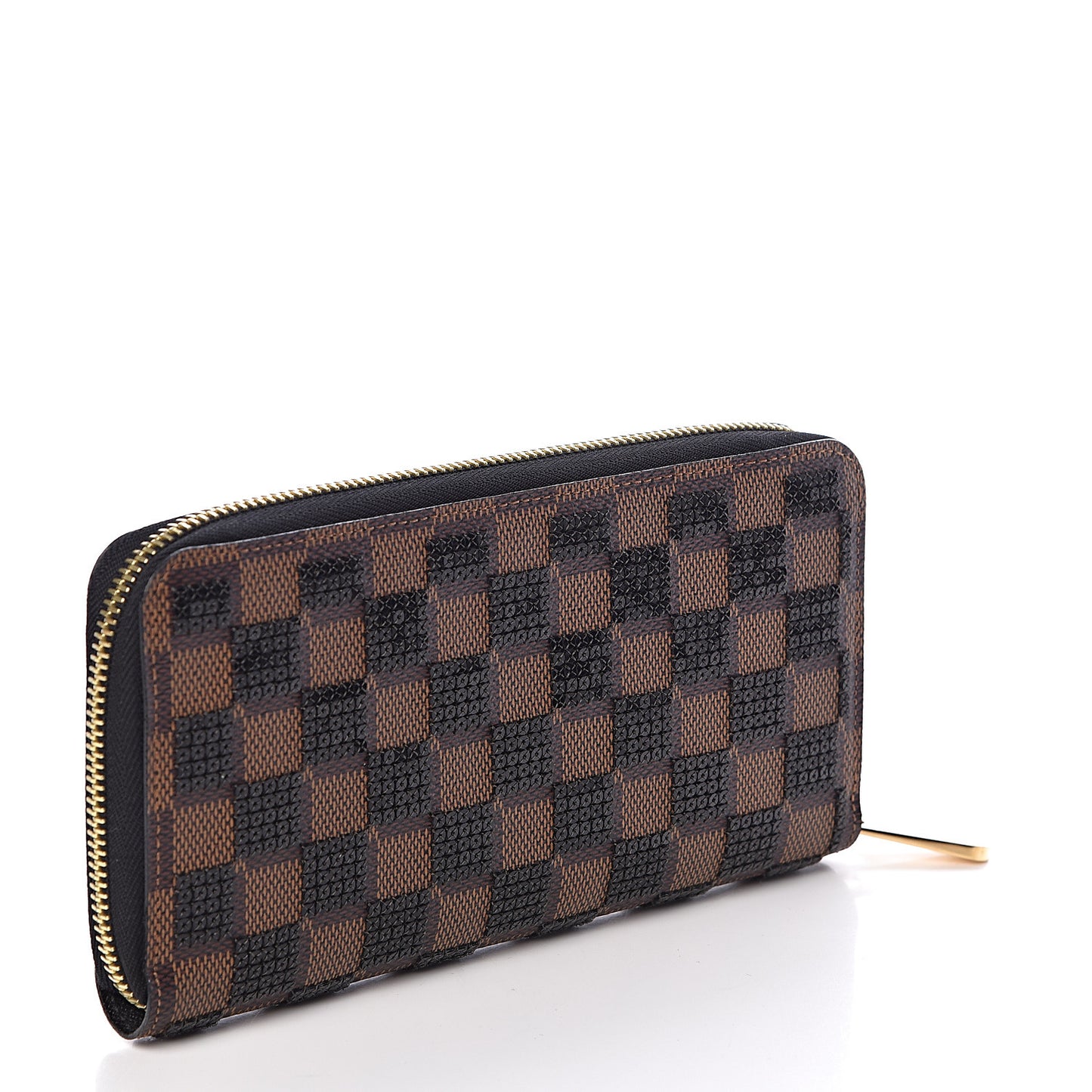 Damier Paillettes Zippy Wallet Black