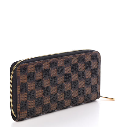 Louis Vuitton Damier Paillettes Zippy Wallet Black 3 of 6
