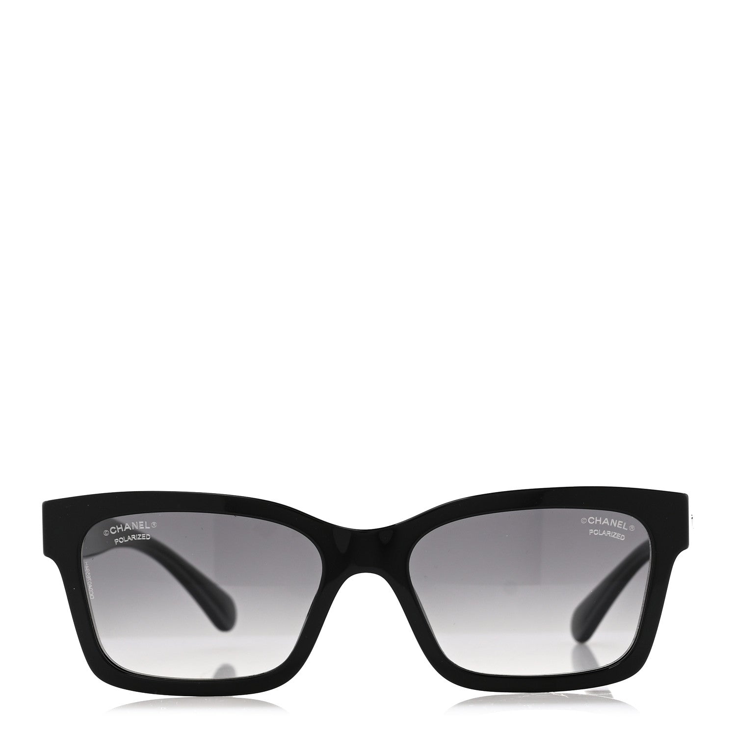 Chanel Acetate Polarized Square Sunglasses 5417 Black 2 of 8