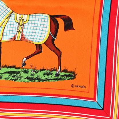 Hermes Silk Couvertures et Tenues de Jour Scarf 90 4 of 4