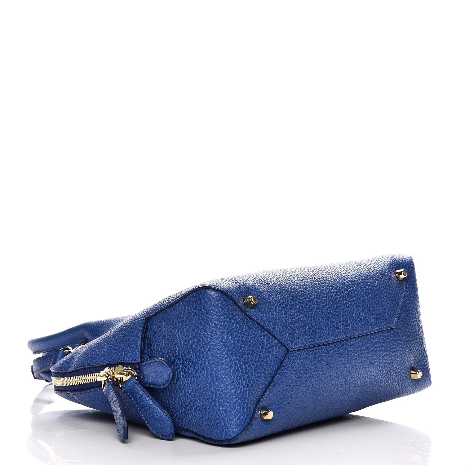 Burberry London Grainy Calfskin Small Greenwood Bowling Bag Brilliant Blue 5 of 9