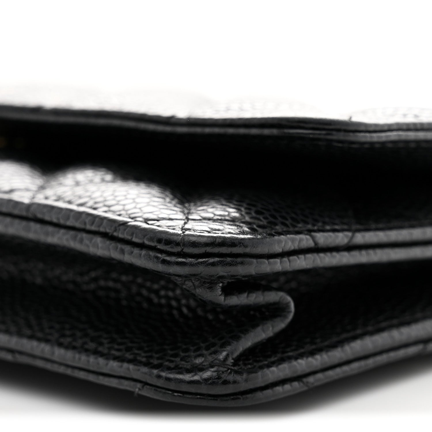 Chanel Caviar Quilted Wallet on Chain WOC Black 10 of 12