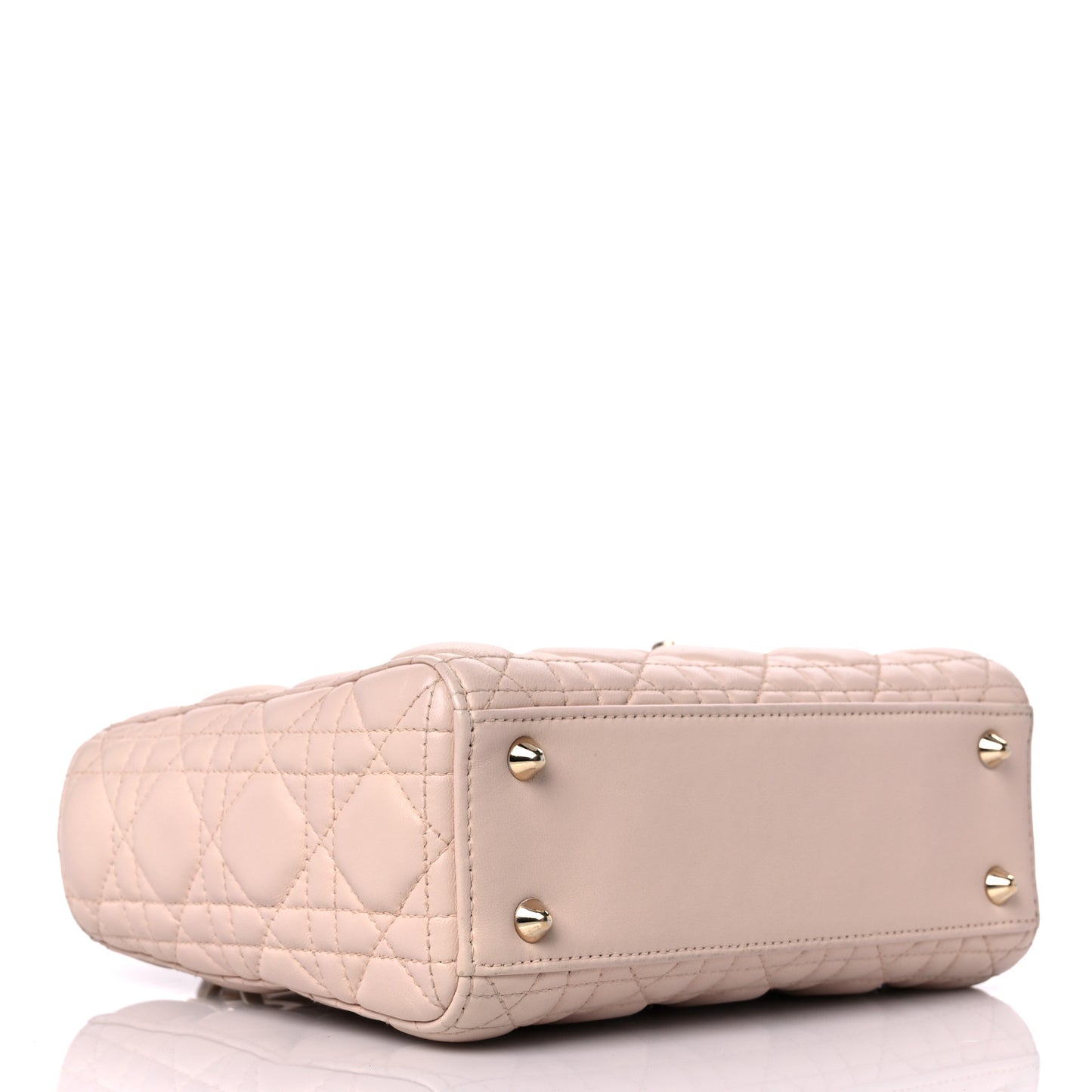 Lambskin Cannage Small Lucky Badges My Lady Dior Pink