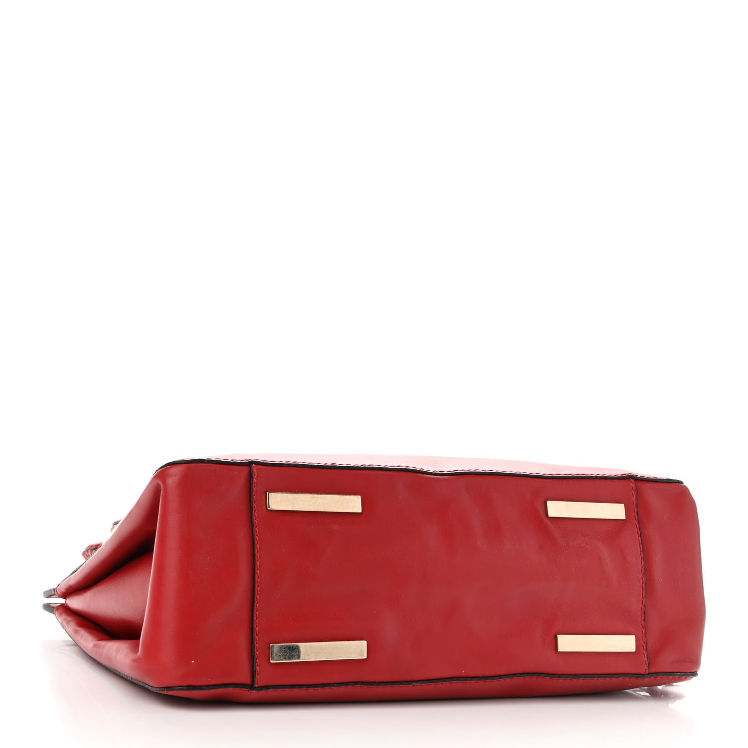 Valentino Garavani Vitello Demetra Satchel Red 4 of 9
