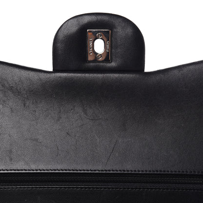 Chanel Lambskin Quilted Jumbo Double Flap Black 14 of 26