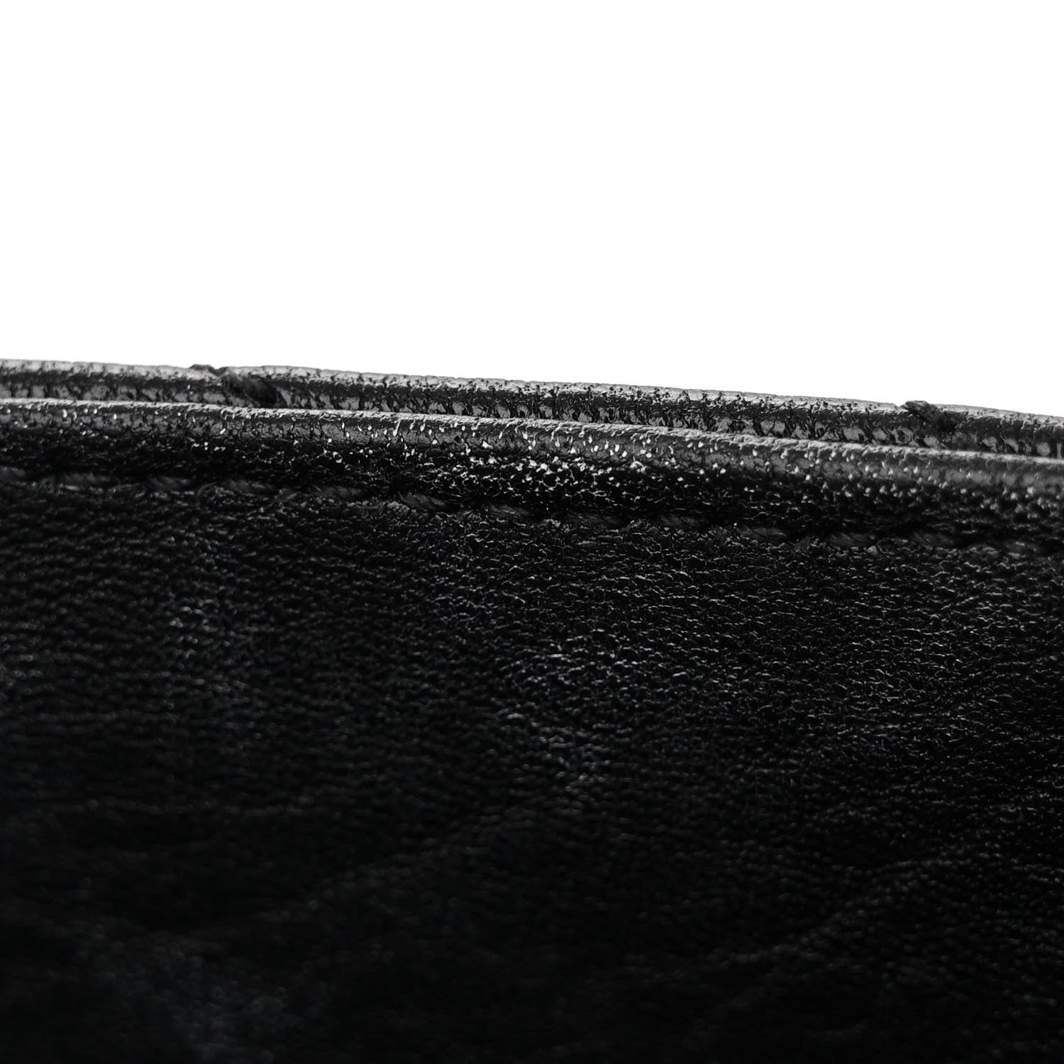 Saint Laurent Sheepskin Matelasse Chevron Monogram Medium College Bag Black 12 of 12