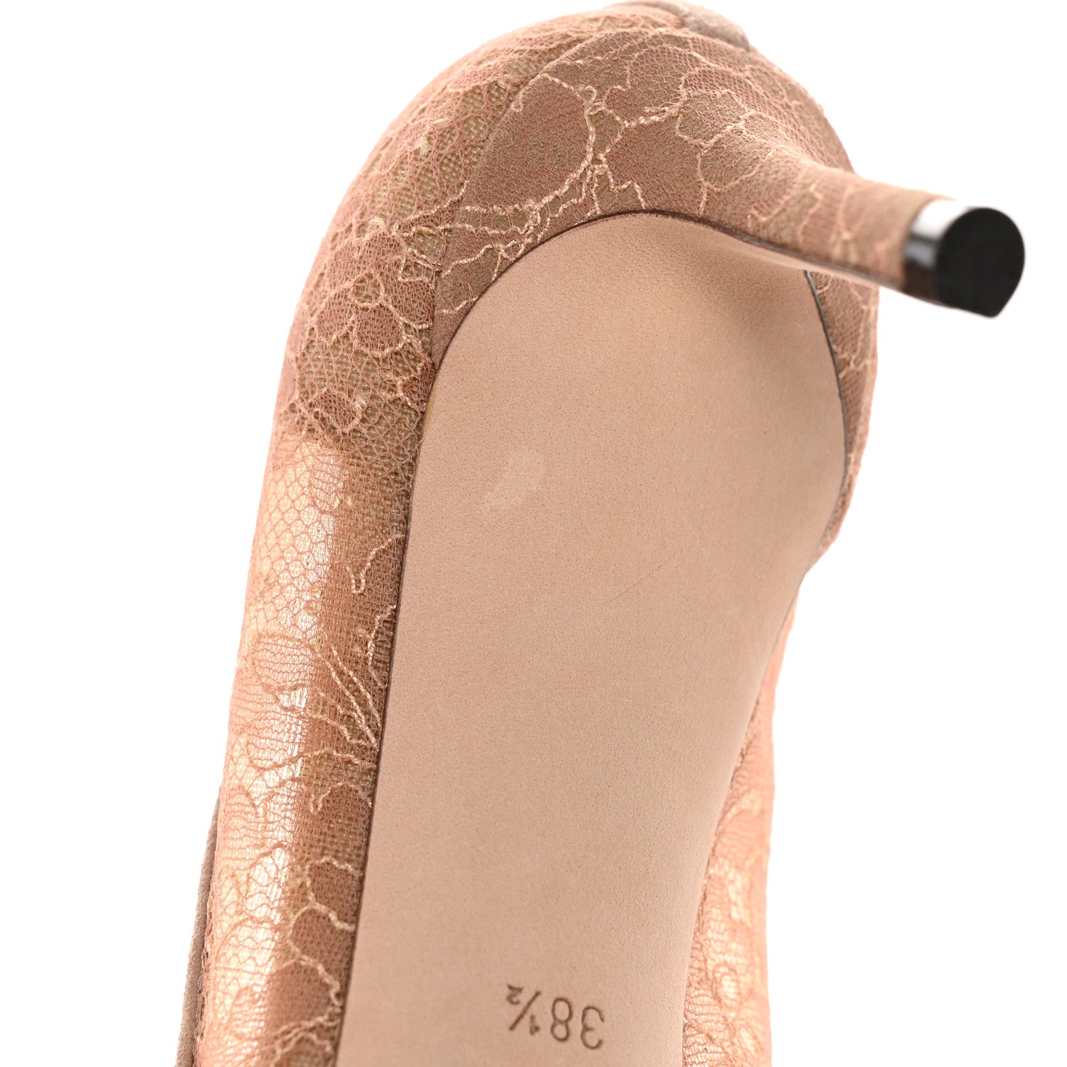 Jimmy Choo Lace Romy 60 Pumps 38.5 Ballet Pink 12 of 13