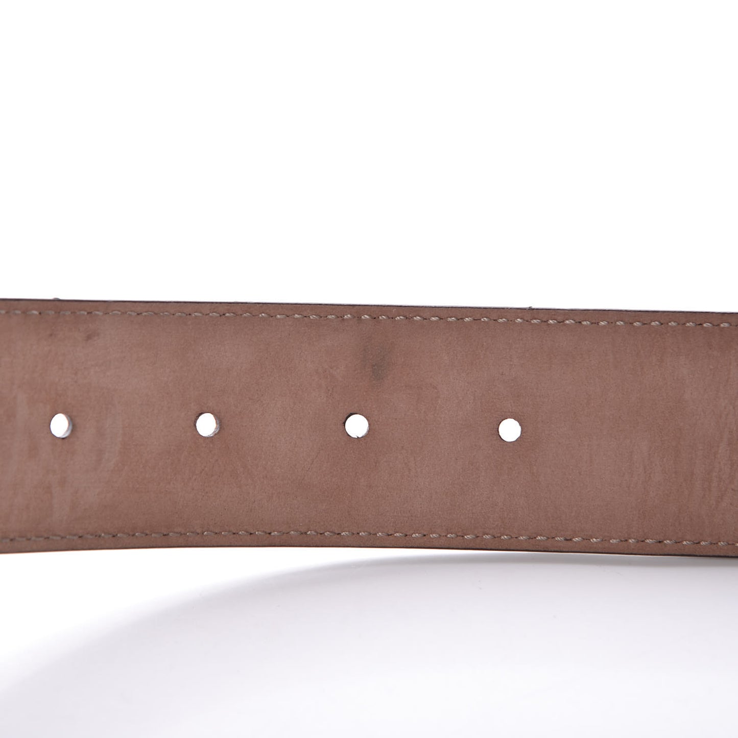Nylon Calfskin Double G Web 40mm Belt 85 34 Green Red Cuir