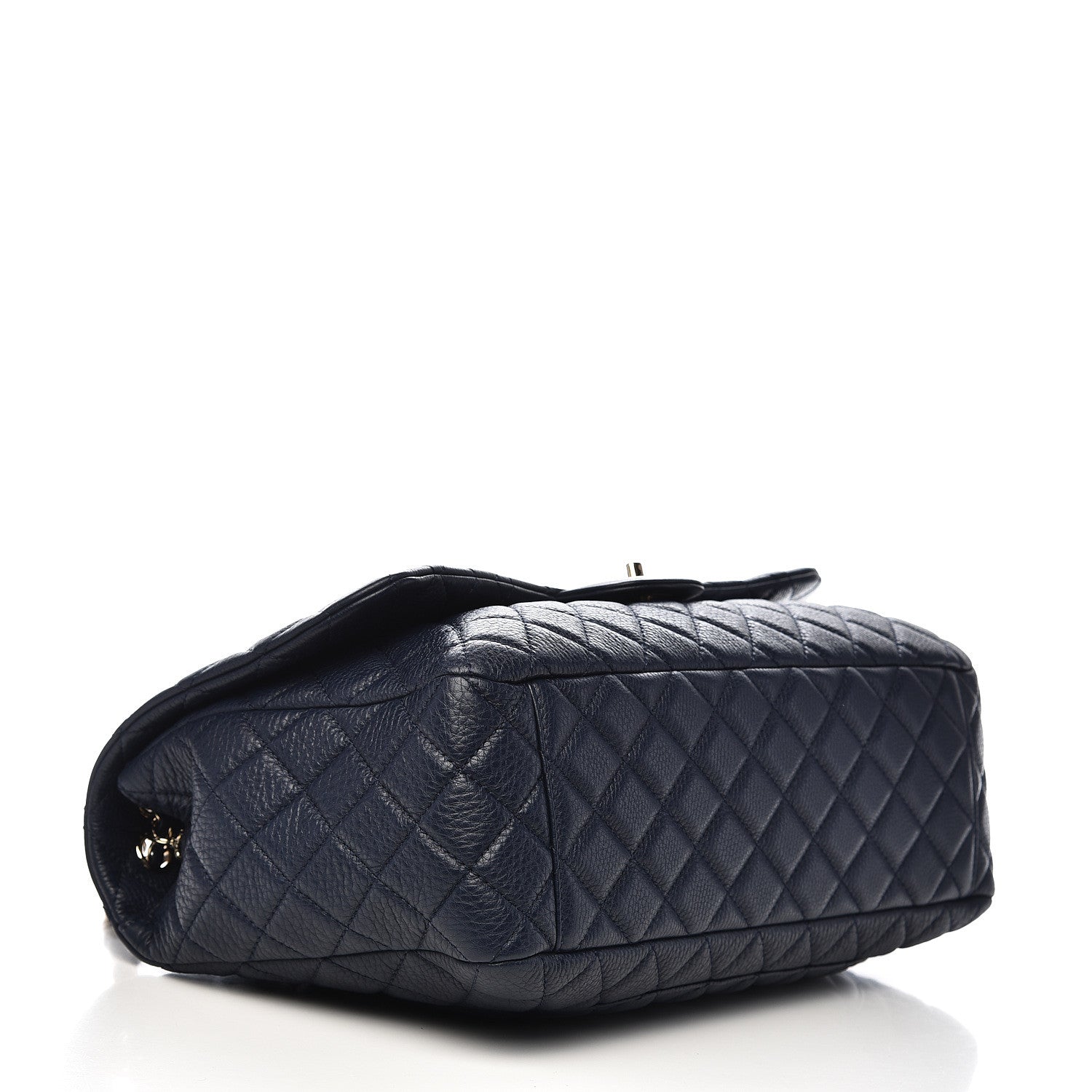 Chanel Calfskin Quilted Small XXL Travel Flap Bag Navy 4 of 10
