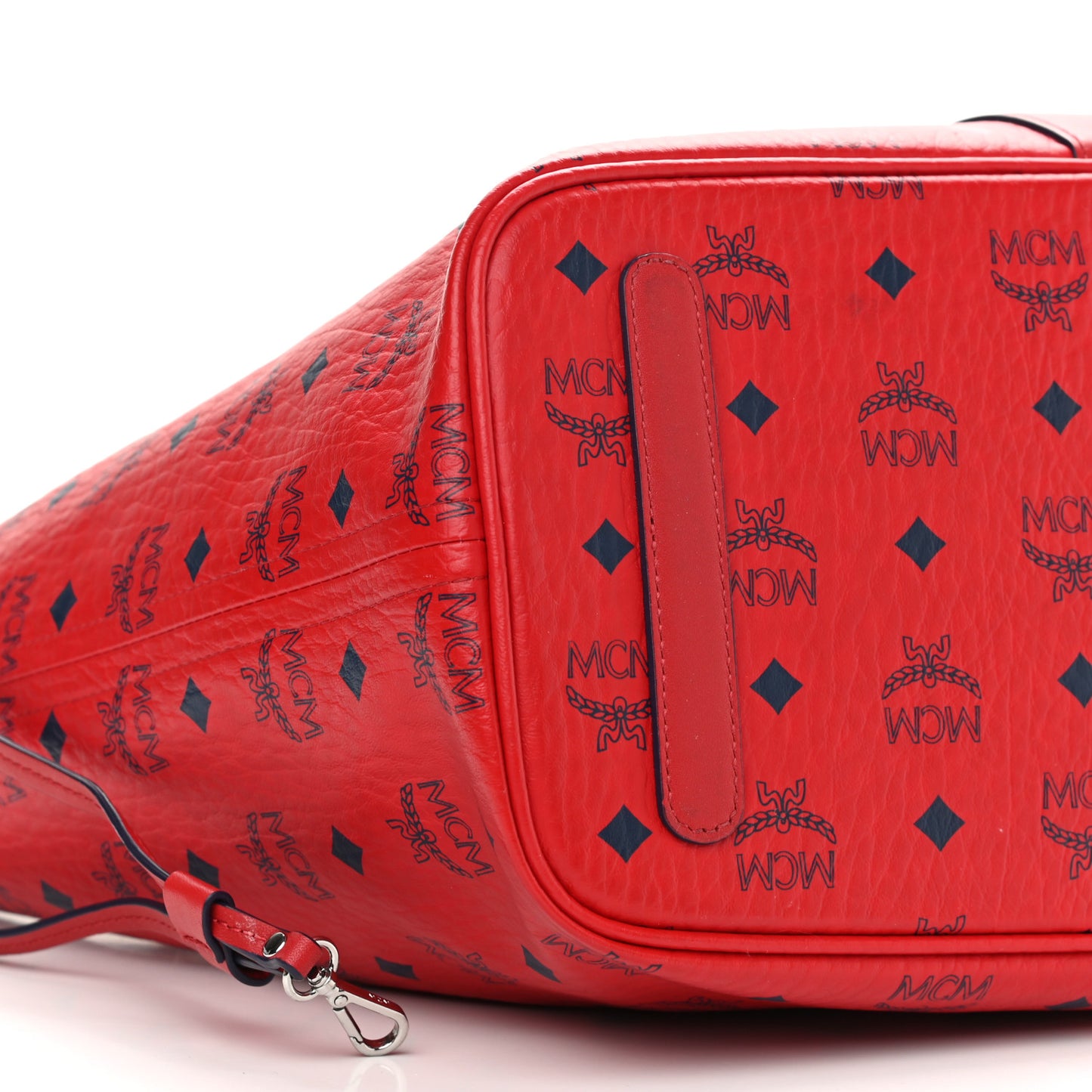 Visetos Medium Liz Reversible Shopper Tote Ruby Red