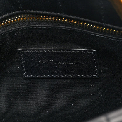 Saint Laurent Lambskin Carre Quilted Mini Shopping Bag Black 6 of 9