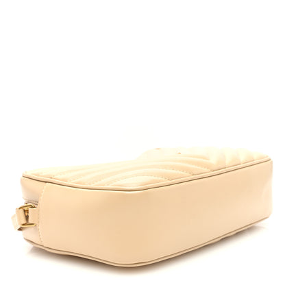 Saint Laurent Calfskin Matelasse Monogram Lou Camera Bag Avorio 4 of 9