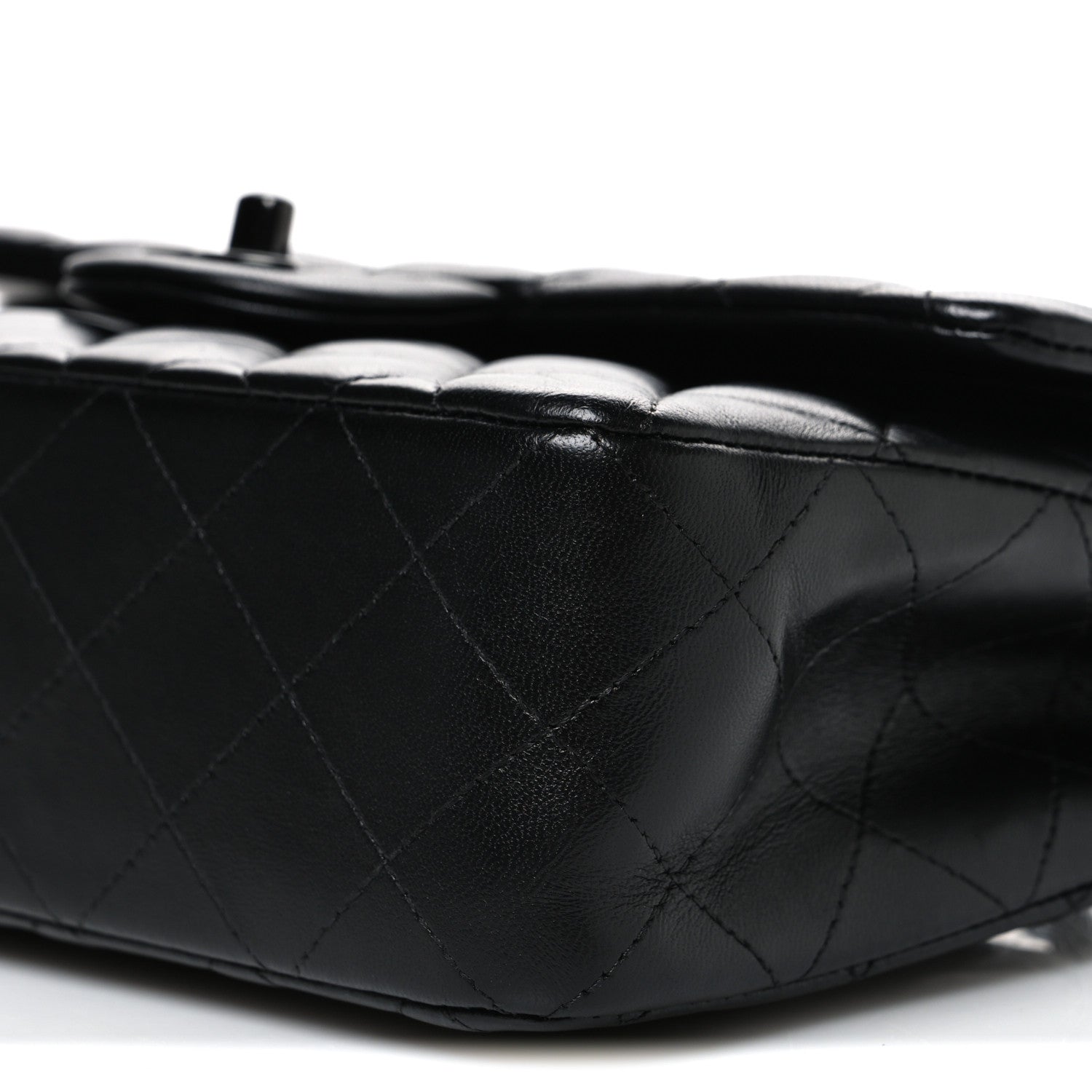 Chanel Lambskin Quilted Small Double Flap So Black 9 of 9