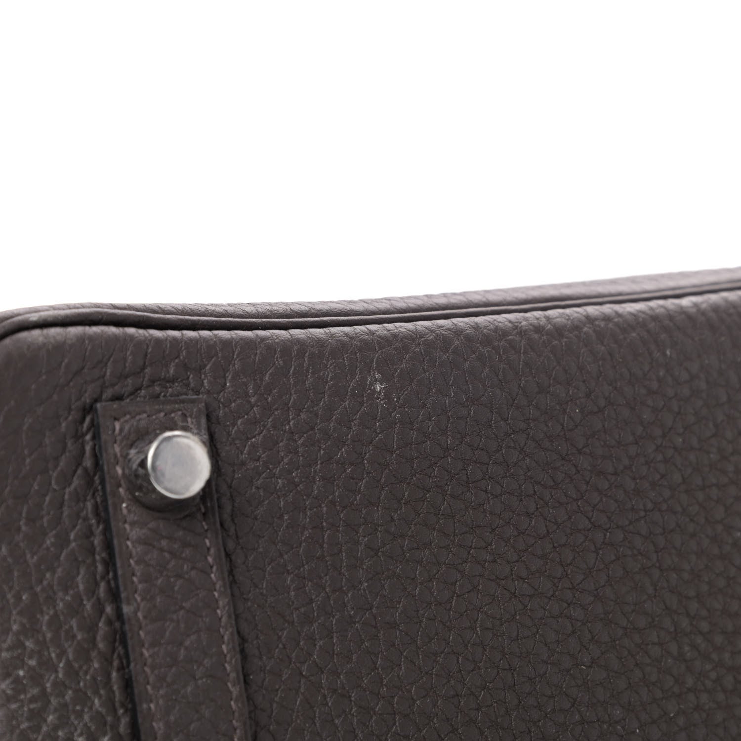 Hermes Togo Verso Birkin 25 Ebene Gold 9 of 12