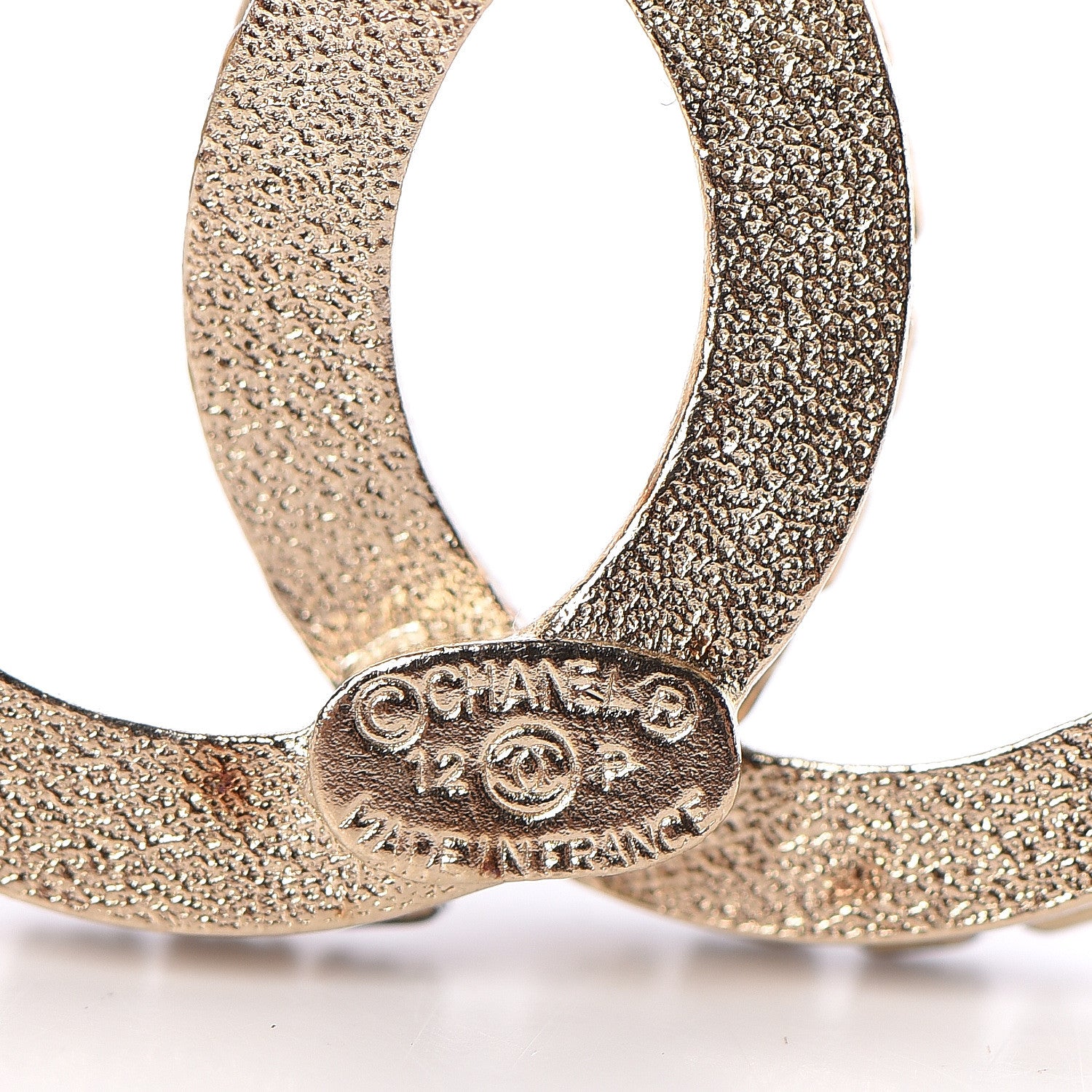 Chanel Crystal CC Brooch Gold 4 of 4