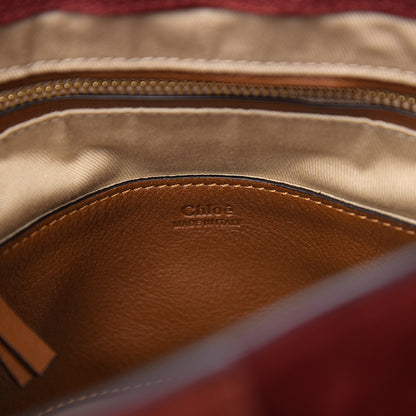 Chloe Suede Small Lexa Shoulder Bag Sienna Red 6 of 9